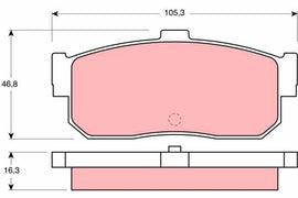 KIT PLAQUETTES AR NISSAN ALMERA, PRIMERA