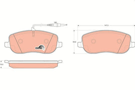 KIT PLAQUETTES TRW AV CITROEN C8 PEUGEOT 807