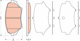 KIT PLAQUETTES TRW AV MAZDA M-5 III 2005--&gt;