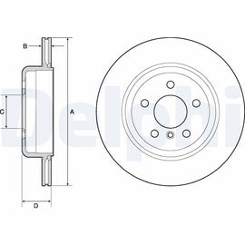 PAIRE DISQUE DELPHI AR BMW SERIE5