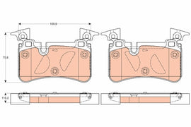 KIT PLAQUETTES TRW AR MERCEDES SPRINTER