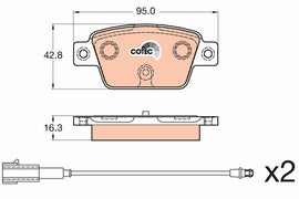 KIT PLAQUETTES TRW AV FIAT BRAVO & STILO