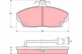 KIT PLAQUETTES AV HONDA LEGEND ROVER 820