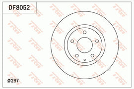 PAIRE DE DISQUE DE FREIN TRW AV MAZDA