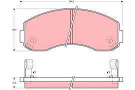 KIT PLAQUETTES AV KIA K2500