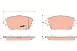 KIT PLAQUETTES AV NISSAN ALMERA PRIMERA 2000-->
