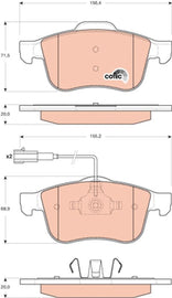 KIT PLAQUETTES TRW AV ALFA ROMEO 159 SPIDER