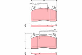 KIT PLAQUETTES TRW AV CITROEN C8 PEUGEOT 607 807