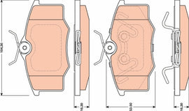 KIT PLAQUETTES AV TRW VW GOL PARATI