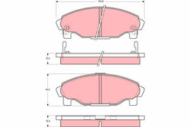 KIT PLAQUETTES AV : DAIHATSU CHARADE