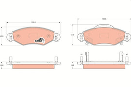 KIT PLAQUETTES AV TOYOTA YARIS 1999--&gt;