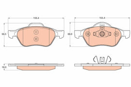 KIT PLAQUETTES TRW AV RENAULT LAGUNA III