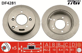 PAIRE DISQUE/FREIN: AR. HYUNDAI TUCSON