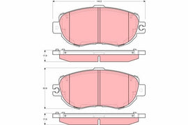 KIT PLAQUETTES AV LEXUS LS400