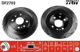 PAIRE DISQUE/FREIN: AR . Mazda MX5