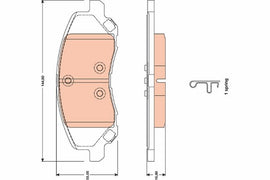 KIT PLAQUETTES CHRYSLER SEBRING 2007--&gt;