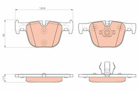 KIT PLAQUETTES TRW AR BMW 3 & 4  2011-->