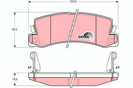 KIT PLAQUETTES AR TOYOTA AVENSIS CAMRY CARINA