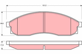 KIT PLAQUETTES AV NISSAN MAXIMA II 88-->