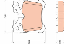 KIT PLAQUETTES TRW AR LEXUS LS 2007-->