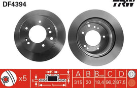 PAIRE DISQUE/FREIN AR. KIA SORENTO
