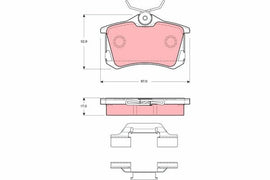 KIT PLAQUETTES TRW AR AUDI SEAT SKODA VW