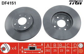 PAIRE DISQUE/FREIN: AV/V. HONDA ACCORD