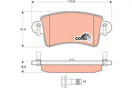 KIT PLAQUETTES TRW AR RENAULT MASTER II