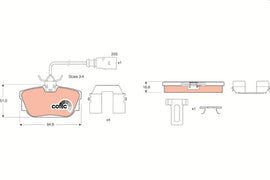 KIT PLAQUETTES AR VW TRANSPORTER IV