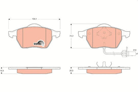 KIT PLAQUETTES TRW AV FORD GALAXY VW SHARAN