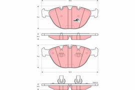 KIT PLAQUETTES TRW AV BMW X5 E53