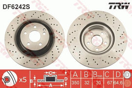 DISQUE UNITAIRE TRW :AV. MERCEDES-BENZ