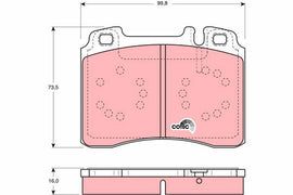 KIT PLAQUETTES AV MERCEDES E (124)