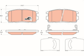 KIT PLAQUETTES AR CHEVROLET OPEL ANTARA 2006--&gt;