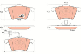 KIT PLAQUETTES TRW AV SEAT ALHAMBRA 03--