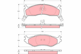 KIT PLAQUETTES AV CHRYSLER VOYAGER II