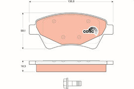 KIT PLAQUETTES TRW AV RLT MEGANE II SCENIC II
