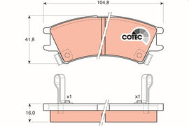 KIT PLAQUETTES AV HYUNDAI ATOS 1998--&gt;
