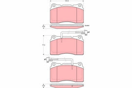 KIT PLAQUETTES TRW AV ALFA ROMEO 147 166 1998-->