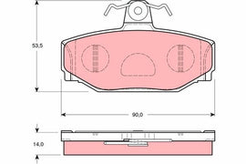 KIT PLAQUETTES AR VOLVO S90, V70, V90