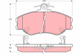KIT PLAQUETTES AV HYUNDAI H100 1993--&gt;