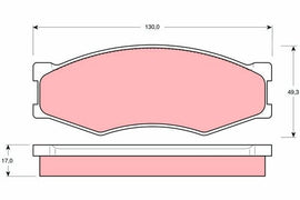KIT PLAQUETTES AV NISSAN BLUEBIRD PICKUP