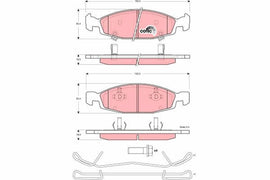 KIT PLAQUETTES AV JEEP CHEROKEE GD CHEROKEE II