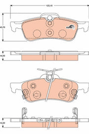 KIT PLAQUETTES TRW AR TOYOTA YARIS 2005-->
