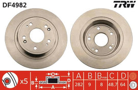 DISQUE DE FREIN. AR HONDA ACCORD VIII