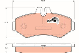 KIT PLAQUETTES TRW AR MERCEDES G SPRINTER VW LT