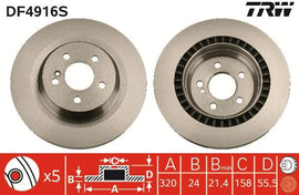 DISQUE UNITAIRE TRW : AV. MERCEDES-BENZ