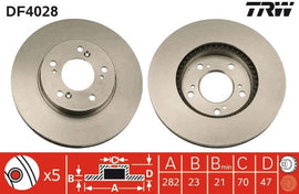 PAIRE DISQUE FREIN: AV. HONDA