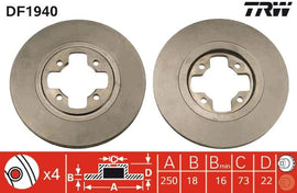 PAIRE DISQUE/FREIN AV : NISSAN TERRANO