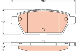 KIT PLAQUETTES AR MAZDA 6 2002--&gt;